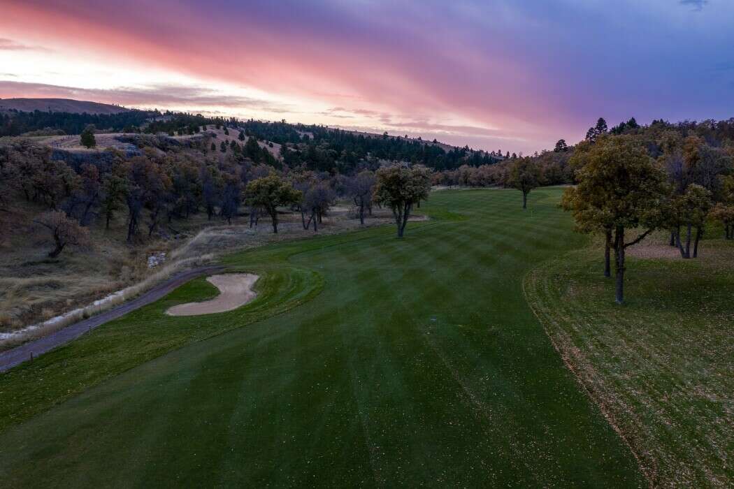 Sunset over 14